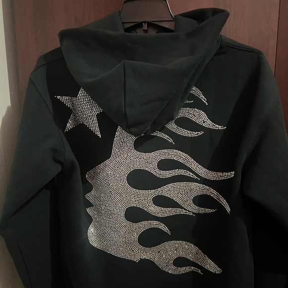Hellstar Swarovski Crystal Stone Rhinestone Hoodie